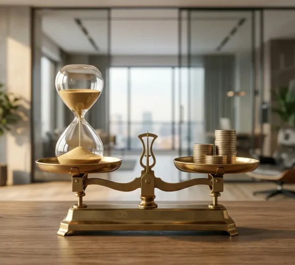 Balance entre temps libre et coût financier dans la gestion locative immobilière