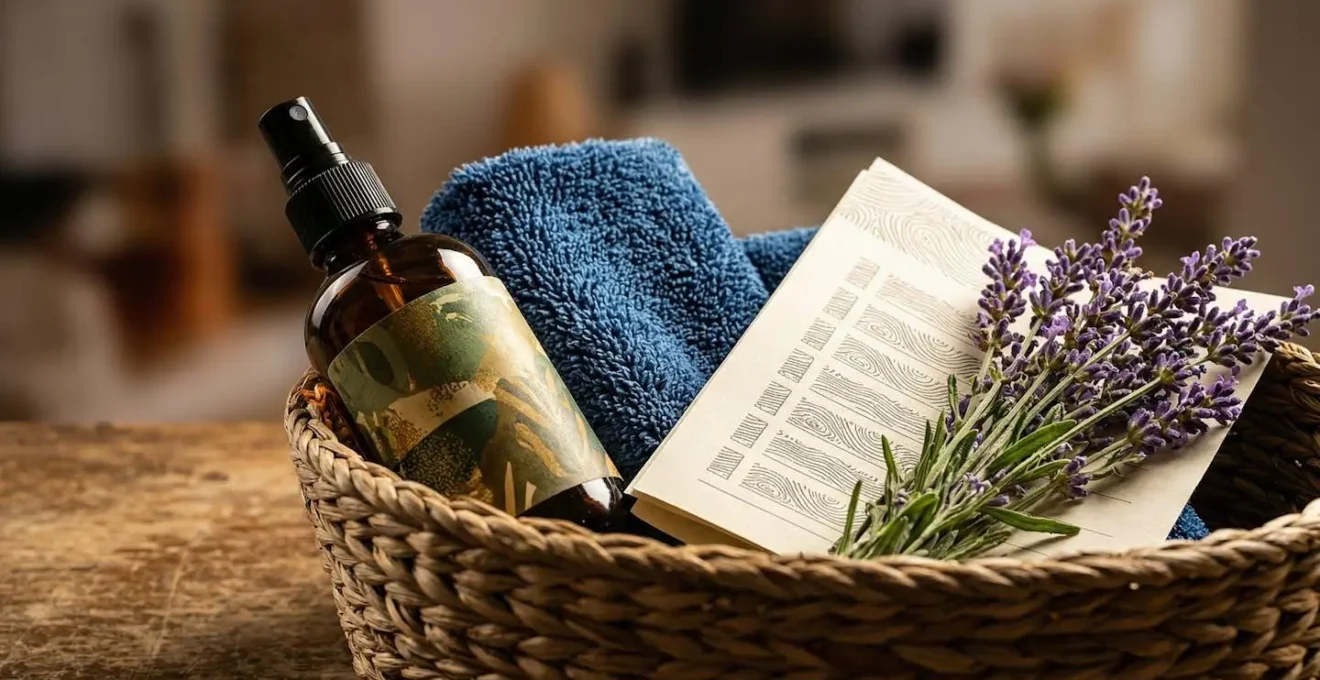 Kit de visite professionnel avec checklist et produits d'entretien